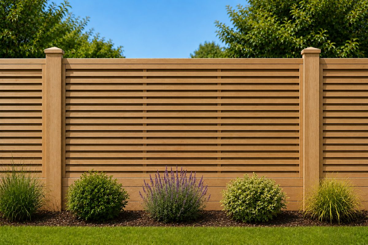 Slatted fence